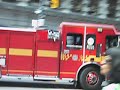 Toronto Fire Trucks High Rise 332, Pump 332, Pump 333, District Chief 33, Spare Aerial 5341 & Rescue 325 Reasponds To A False Alarm At Yonge St & Adelaide St. Aerial 312 Can Be Seen In The Video, But Was Not Reasponding To This Call.