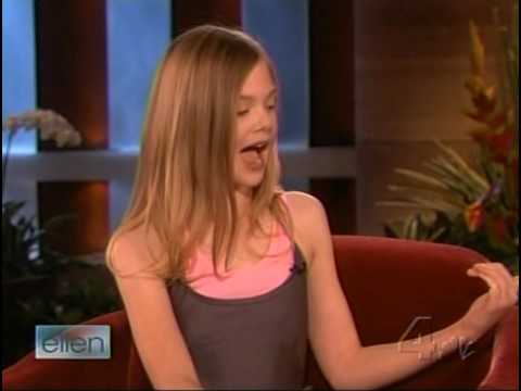 elle - Elle Fanning, Dakota's sister, on Ellen promoting her film
