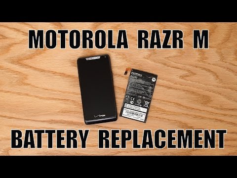 how to take razr m battery out