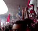 fla 1 x 0 santos   raça rubro negra  aquecimento 