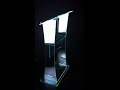 Click here to watch this video Academy Glass Effect Acrylic Lectern with Clear Front Panel
