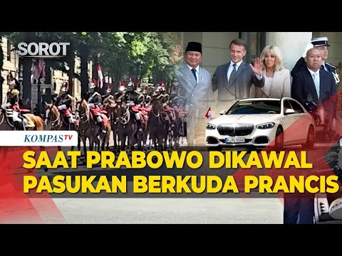 Saat Presiden Prabowo Dikawal Pasukan Berkuda Bertemu Macron di Prancis