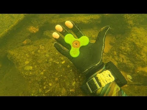 I Found a Fidget Spinner, 5 Phones and a Bike Underwater in the River! (Scuba Diving)_Diving. Best of all time