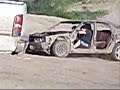 trashing a car