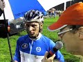 Finish of the 2010 Starcrossed cyclocross race in Redmond, WA. Francis Mourey wins. Finish line interview with winner. www.adventuresofscatman.com