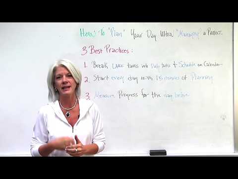 How to Plan Your Day Video