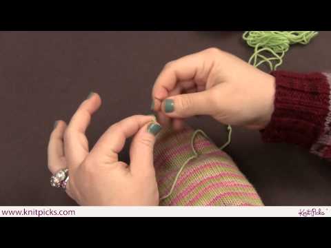 how to repair knitted socks