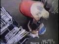 Woman teaching her grandchildchild to shoplift