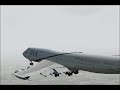 PIA 747-300 Landing At Manchester With Low Visibility!