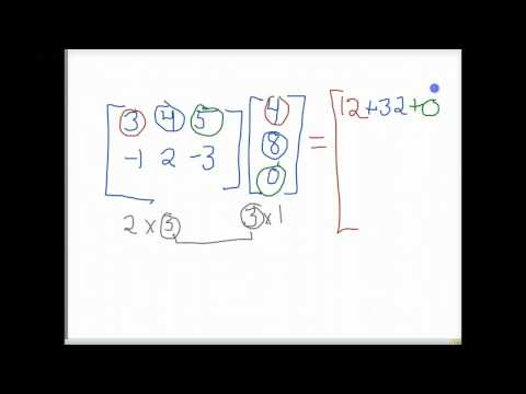 how to multiply matrix with vector