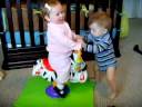 Charlotte and Max on the Zebra Pt 2