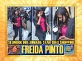 Slumdog Millionaire Star Freida Pinto Shops in NYC