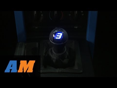 how to fit illuminated gear knob