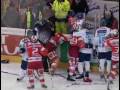 Hockey Fight : Keol McLeod (Cortina) vs Roland Ramoser (Bozen)