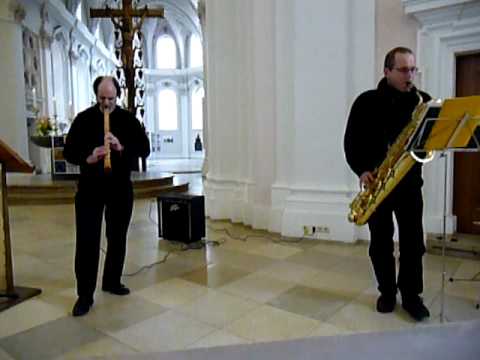 Jim Franklin (Shakuhachi) Norbert Eisner (Saxophon) in St. Egidien Nürnberg