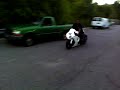 ZX10 with 360 burnout!