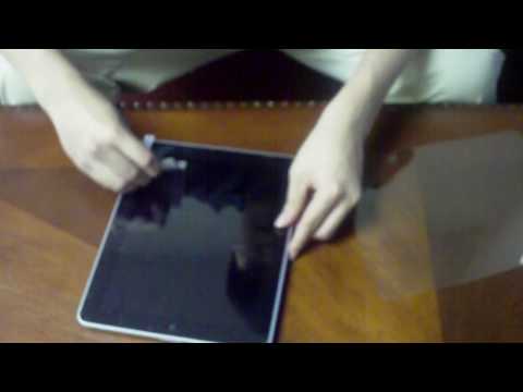 clear for ipad tutorial - A simple tutorial showing you how to install a crystal clear screen protector on the iPad.
