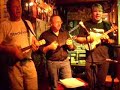 this is believed to be the swedish group the ukulele conspiracy (ukulelekonspirationen)playing at the bar mendocino during the helsinki international ukulele festival 2007. the song is 