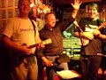 this is believed to be the swedish group the ukulele conspiracy (ukulelekonspirationen)playing at the bar mendocino during the helsinki international ukulele festival 2007. the song is 