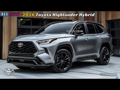 all new 2026 toyota highlander hybrid unmasked leaked specifications and design revealed