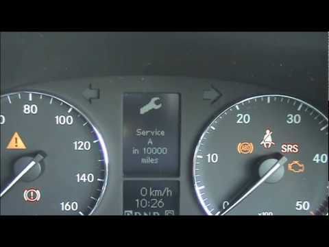 how to set clock on mercedes c class