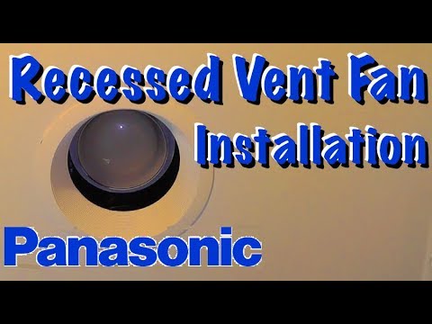 video-linktoworks-Recessed bathroom ventilation fan light installation