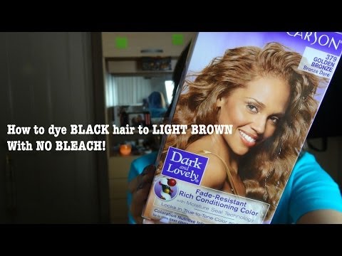 how to dye black hair brown
