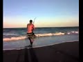 Hammerhead SHARK - (with sound) Fishing On The Beach