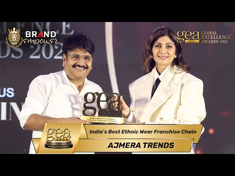 Ajmera Trends by Ajmera Fashion Wins Best Ethnic Wear Franchise Chain at GEA 2024