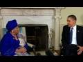 President Obama Meets with Liberian President Sirleaf