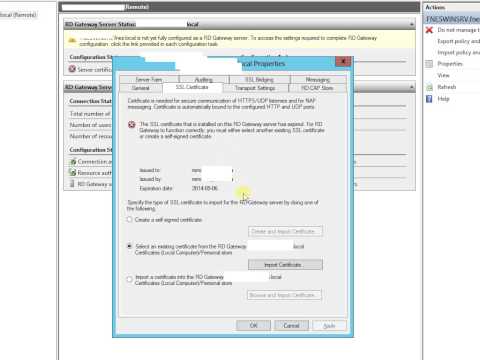 how to create self signed certificate for rdp