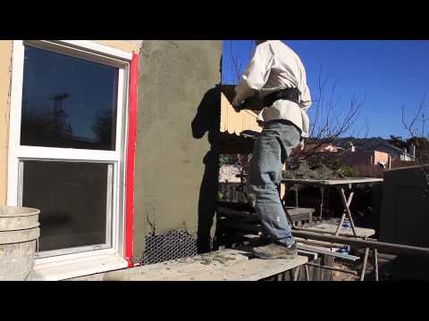 how to patch sand finish plaster