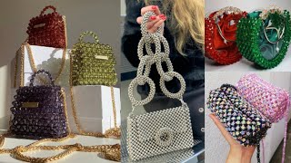 crystal bags design ideas/beaded bags/beaded purse