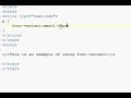 CSS 1 minute tutorial font-variant