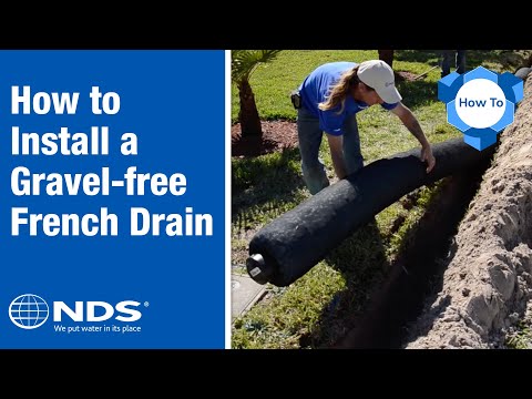 how to install ez flow french drain