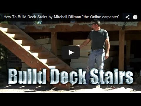 how to build deck stairs