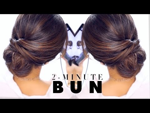 2-Minute Elegant BUN Hairstyle  â˜… EASY Updo Hairstyles