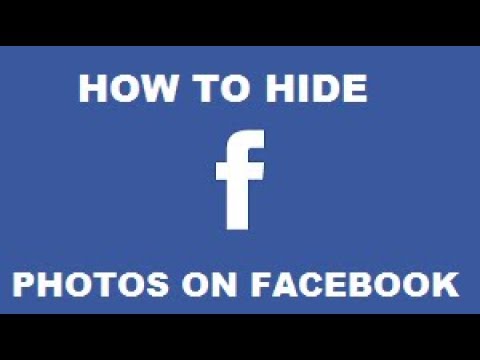 how to you hide photos on facebook