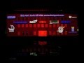 Light Show on Norrbottens museums facade Luleå 2011