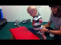 Down syndrome:&nbsp;Down Syndrome Noah takes his first steps to standing tall