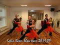 Latin Room Showteam på julebord 2009