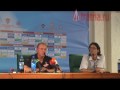 Пресс-конференция после матча Спартак цска