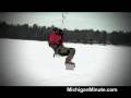 Snow Kiteboarding - Pure Michigan Minute - 04-18 Snow Kiteboarding - Pure Michigan Minute - 04-18