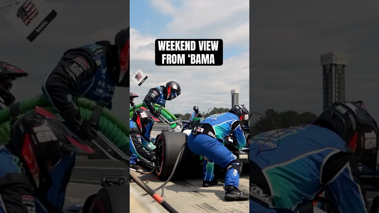 Weekend view from ‘Bama 😎 #indycar #motorsport #racing
