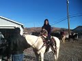 Tania y Santy en caballo