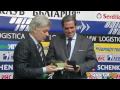 Chief of Valentin Mihov in Europe awards him with a gold badge
