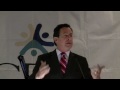 Dan Malloy addressing the Connecticut Education Association