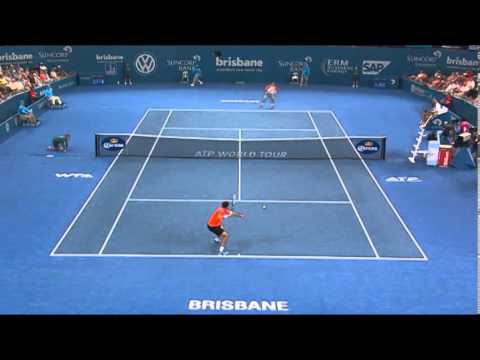 Grigor Dimitrov v Marin Cilic - Highlights Men's Singles Round 2: Brisbane International 2014