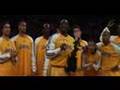 Kobe Bryant (24) Receives his MVP Trophy from David Stern