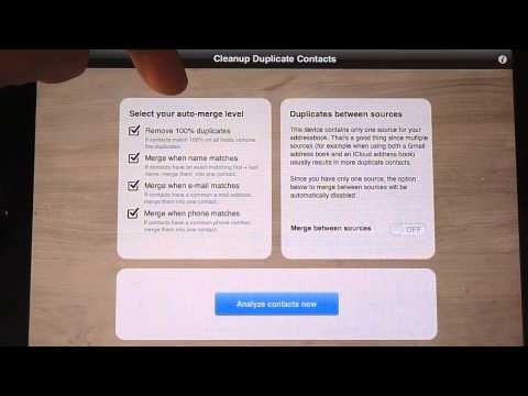how to eliminate iphone contacts duplicates